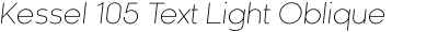 Kessel 105 Text Light Oblique